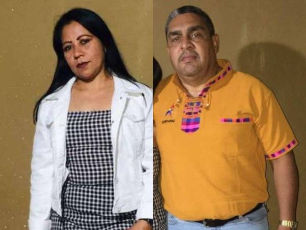 El collage muestra a la víctima de estrangulamiento, junto a su pareja quien murió atropellado por dos vehículos.