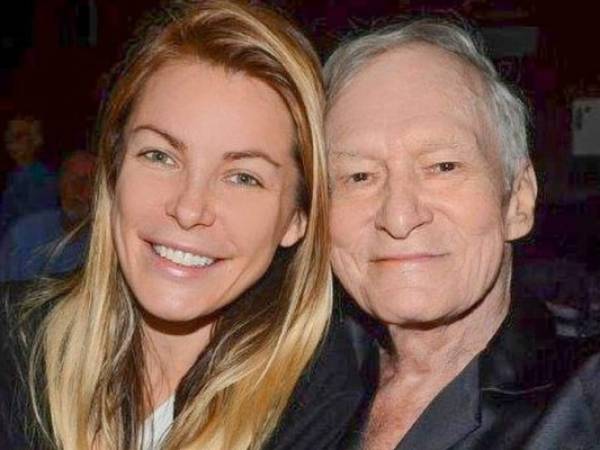 Crystal Harris y su fallecido esposo Hugh Hefner.