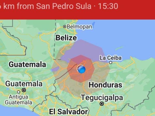 El primer movimiento telúrico, de 5,8 grados en la escala de Richter, tuvo su epicentro a siete kilómetros al suroeste de La Unión, El Salvador, pero también se sintió en Honduras, Nicaragua y El Salvador.