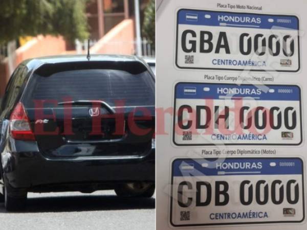 Las autoridades detallaron que se entregarán dos placas metálicas para carro y una calcomanía. Foto: EL HERALDO