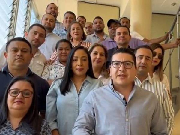 La bancada del Partido Nacional grabó un video al interior del Hemiciclo donde se encuentran a la espera de la elección del fiscal general y adjunto.