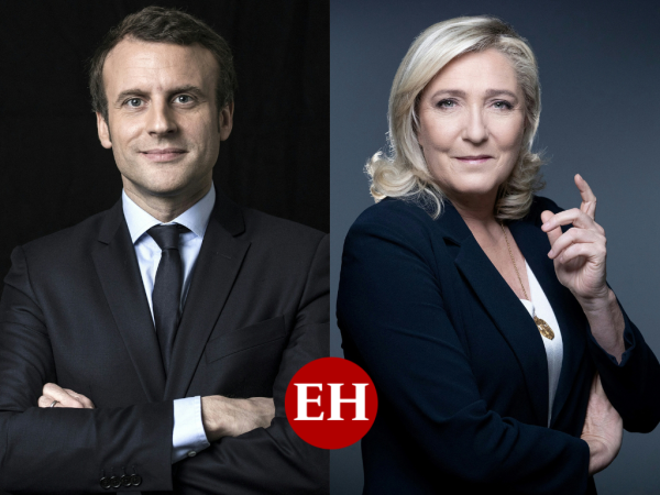 Macron, en el poder desde 2017, logró casi un 28% de votos, seguido de Le Pen (alrededor de 25%).