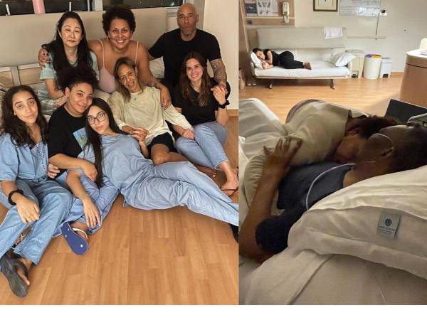 La hija de Pelé posteó en su cuenta oficial de Instagram algunas imágenes en el hospital.