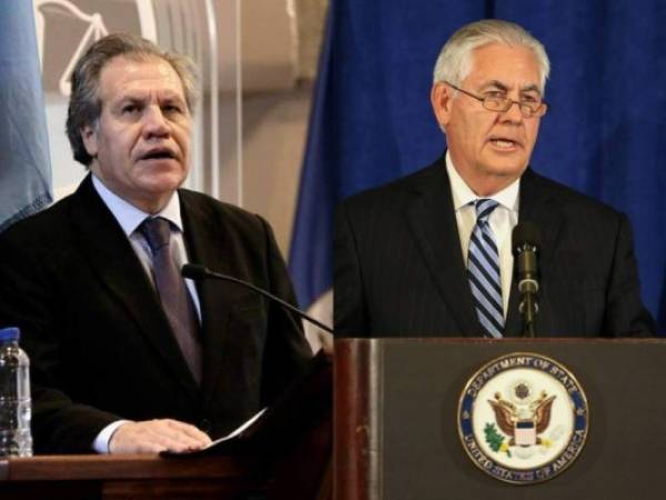 Luis Almagro le respondió a Rex Tillerson sobre cambio de posición respecto a las elecciones generales en Honduras 2017.