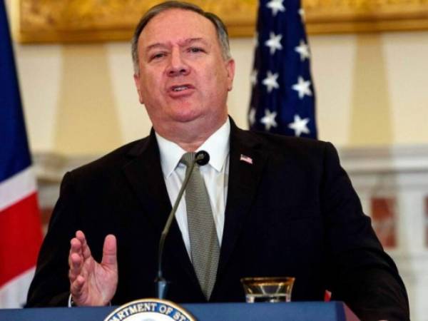 Pompeo también confirmó oficialmente por primera vez la muerte en agosto en las calles de Teherán del número dos de Al Qaida, Abdulah Ahmed Abdulah. Foto: AFP