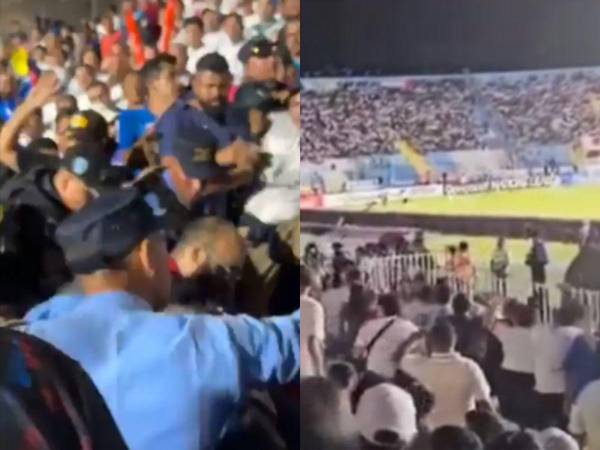 Gritos, empujones, golpes y múltiples insultos formaron parte del altercado registrado en el Estadio Nacional “Chelato” Uclés durante el encuentro de la selección hondureña.