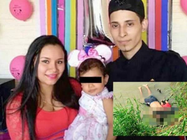 Los cuerpos del migrante salvadoreño cicatriz Alberto Martínez Ramírez y su hija Valeria, de casi 2 años de edad, yacen en la orilla del Río Bravo en Matamoros, México. Foto: Agencia AP.