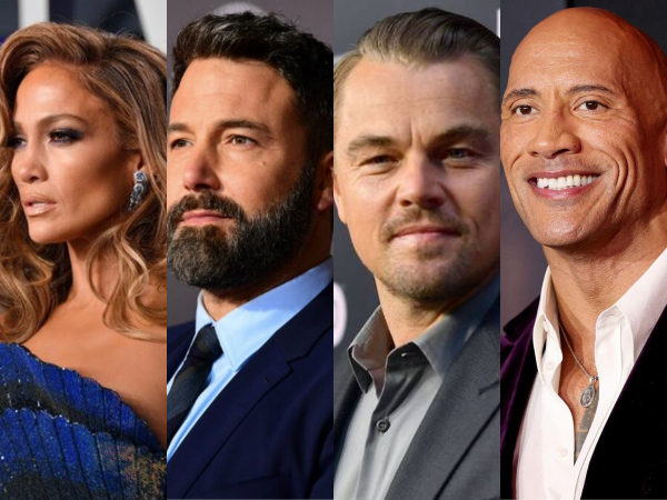 Entre las celebridades están Jennifer Lopez, Ben Affleck, Leonardo DiCaprio y Dwayne.