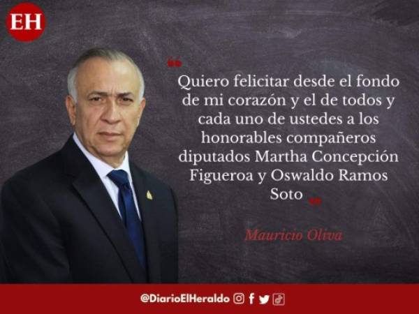 El presidente del Congreso Nacional, Mauricio Oliva, brindó este jueves un discurso en el hemiciclo legislativo para agradecer a los diputados de todas las bancadas que fueron 'parte de la historia'. Estas fueron sus frases más destacadas en la última sesión del CN 2018-2022. Fotos: EL HERALDO.