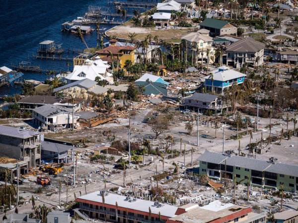 La ciudad costera de Fort Myers, fue considerado el “epicentro” del huracán Ian.