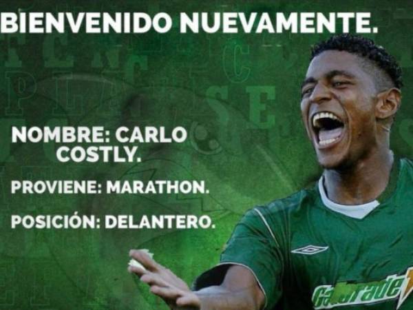 Después de 14 años, Costly se volverá a vestir con el uniforme de Marathón.