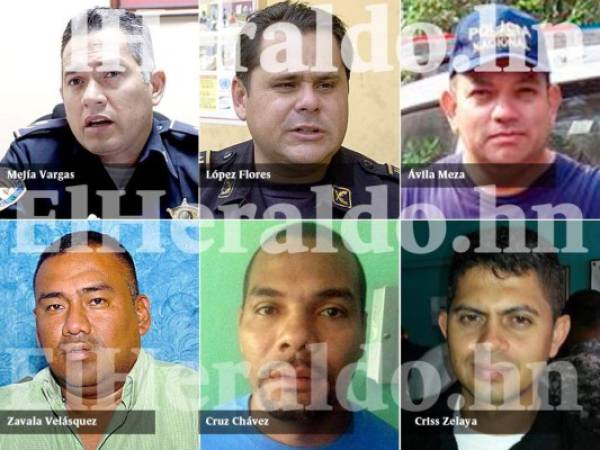 A los seis policías hondureños se les acusa de haber traficado drogas por diez países entre Venezuela, Colombia y Honduras rumbo a Estados Unidos de América, foto: El Heraldo.