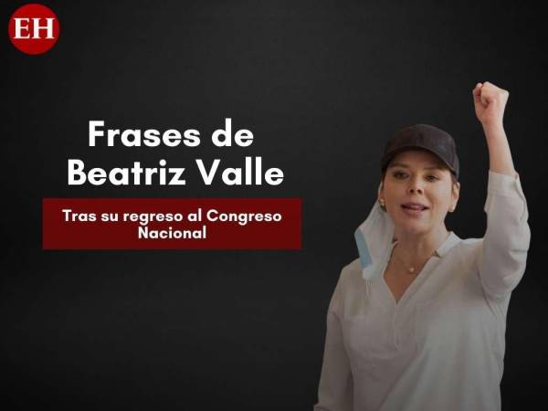 Tras estar ausente de las sesiones del Congreso Nacional durante varias semanas por problemas de salud, Beatriz Valle volvió el martes al Hemiciclo Legislativo con la intención de presentar un proyecto de ley, sin embargo, denunció a través de las redes sociales que “nunca le dieron la palabra”. A continuación algunas de las frases que colgó en su perfil de Twitter.