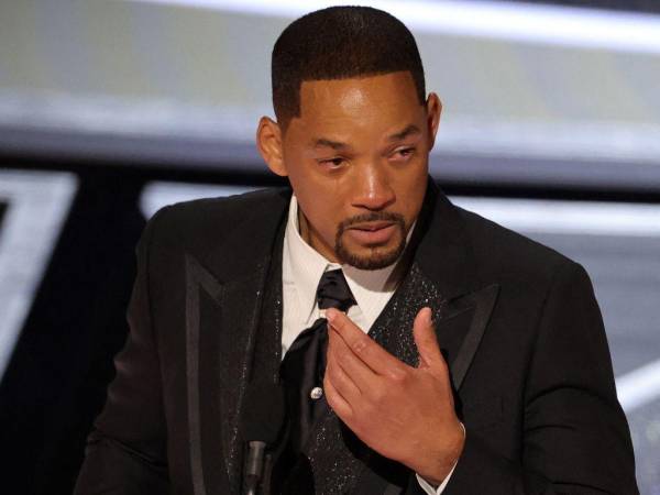 Will Smith durante su discurso en los Oscar 2022.