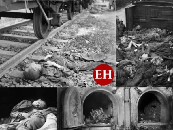 Rostros esqueléticos, miradas aterrorizadas, pilas de cadáveres o las puertas de un horno crematorio, estas son las imágenes del horror en los campos de concentración nazi. Fotos: AFP.