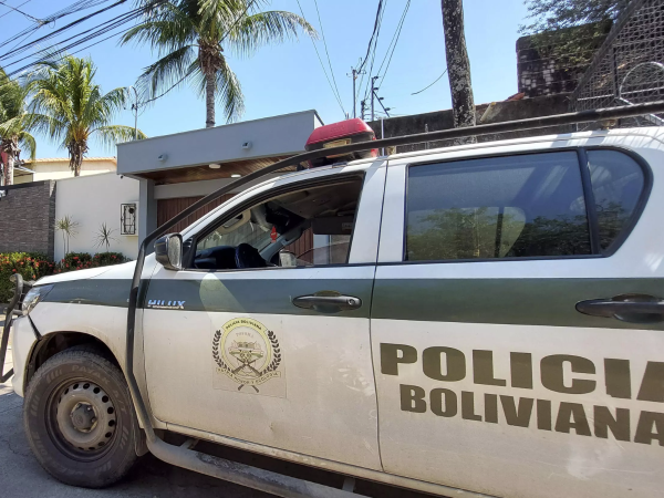 Operativo policial en Santa Cruz (este de Bolivia) a la búsqueda del presunto narcotraficante uruguayo Sebastián Marset, el 30 de julio de 2023.