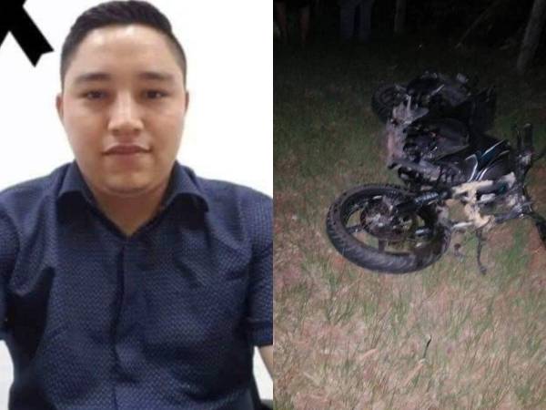 Bayron Roberto Aguilar Tinoco es la víctima mortal del accidente de tránsito en Santa Bárbara.