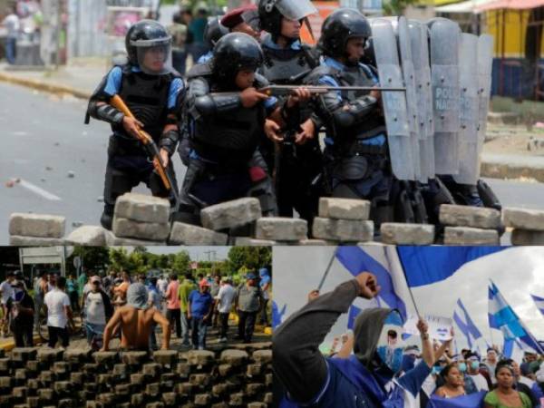 El CIDH, informó que entre el lunes 25 de junio y el domingo 1 de julio se registraron 18 muertes violentas, durante las últimas protestas en Nicaragua. Foto: Agencia AFP