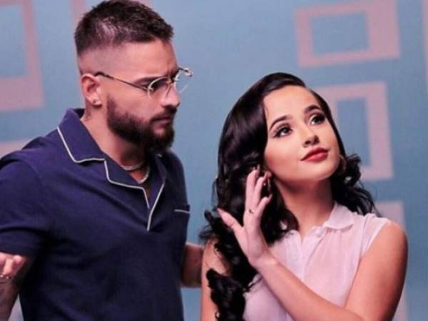 Maluma compartió una fotografía junto a Becky G. Foto: Instagram