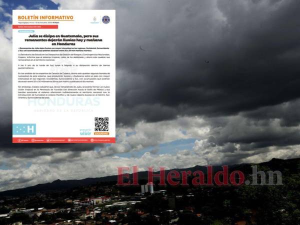 La tormenta Julia provocó varios daños en su paso por el Pacífico en Honduras. Ahora sus remanentes afectarán el país con más lluvias.