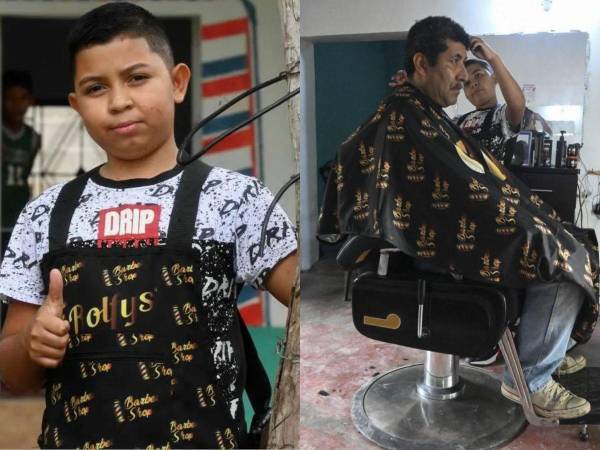 El menor sueña con convertirse en un barbero profesional y sacar a su familia adelante.