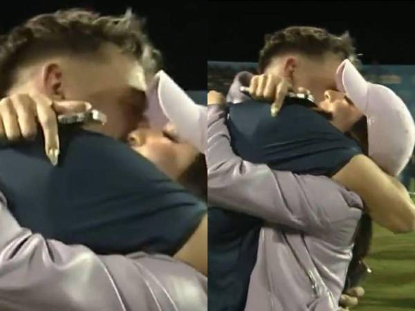 Rodrigo Auzmendi y la periodista hondureña Laura Meza celebraron con mucho amor la obtención del título 19 ante Olimpia. Durante la celebración se dieron un efusivo beso y despejaron cualquier duda sobre su relación. Pero, ¿se irá de Motagua? Agustín Auzmendi hizo una confesión al respecto.