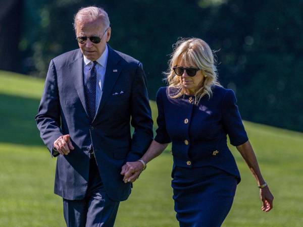 El presidente y su esposa Jill Biden fueron evacuados brevemente antes de regresar a su residencia en el balneario de Rehoboth.