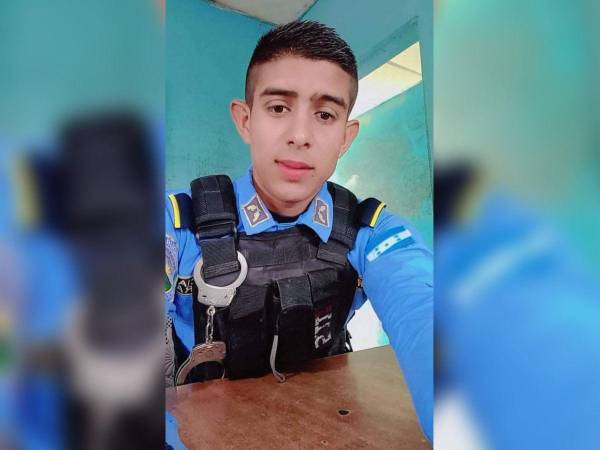 Rostro de Noel Enrique Rodríguez, policía muerto en ataque.