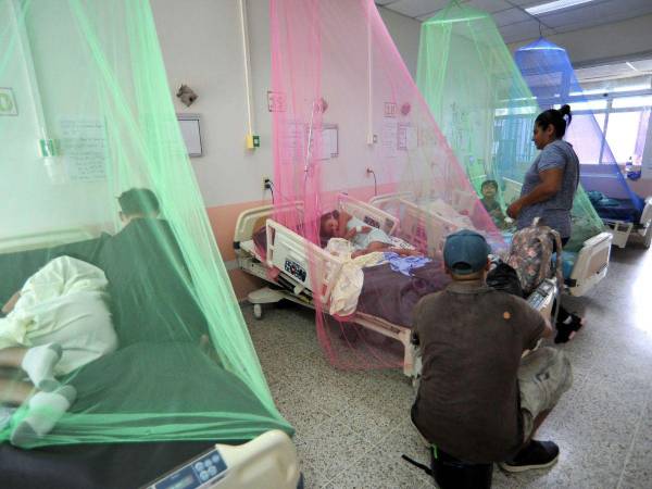 Niño retorciéndose del dolor abdominal son los que mayormente permanecen en la sala de dengue del Hospital Santa Teresa.