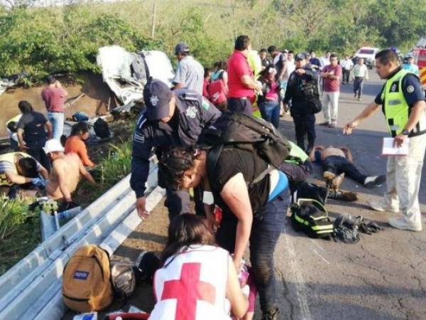 Había 81 heridos, según la cifra proporcionada por la Secretaría de Protección Civil del estado de Veracruz, en la costa del Golfo de México. Foto: Twitter Expresión de Veracruz.