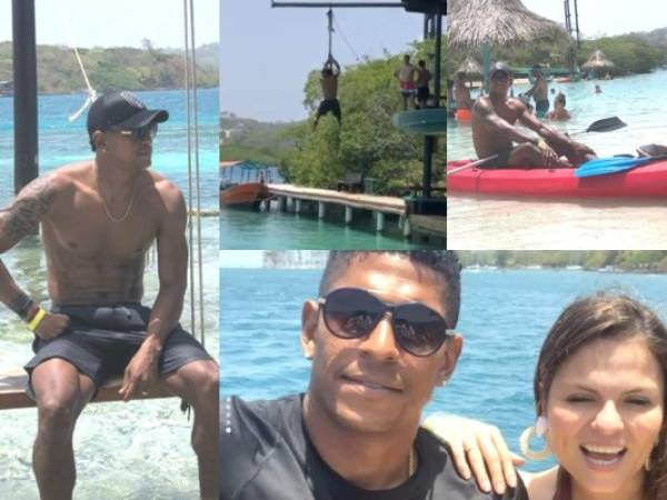 Carlo Costly se fue para Islas de la Bahía a celebrar su luna de miel con Tita Torres. Fotos: Instagram