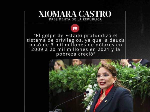 Frases de Xiomara Castro en su informe anual durante tercera legislatura del CN