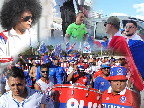 El ambiente del clásico de la segunda jornada entre Olimpia y Marathón se viste de Rojo, blanco y Azul en Comayagua con la llegada de la Ultra Fiel