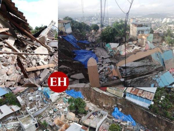 Como si se tratara del escenario tras un fuerte terremoto o una comunidad arrasada por el impacto de una bomba, sectores de la colonia Guillén de Tegucigalpa desaparece en una montaña de escombros dejando a decenas de familias sin hogar.