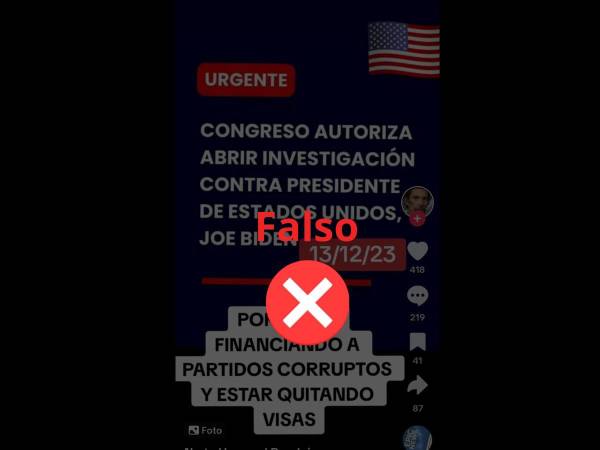 Captura de pantalla a una publicación en TikTok, realizada el 14 de diciembre de 2023.