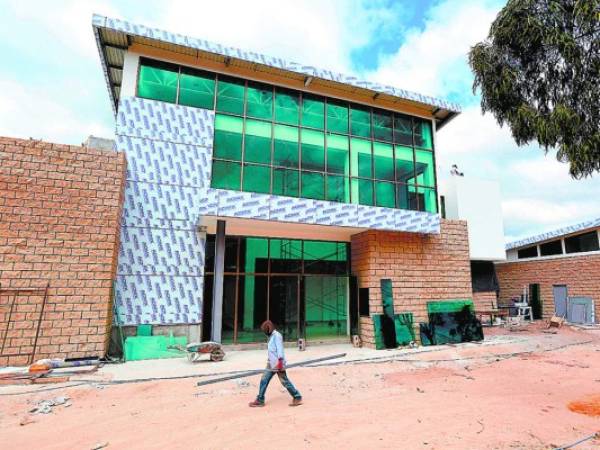 La construcción del nuevo edificio donde estará el centro de control de las cámaras de seguridad está en la etapa final.