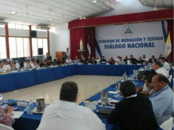 Se reanudó el diálogo nacional entre oposición y el Gobierno de Nicaragua. Foto: Cortesía LA PRENSA/Conferencia Episcopal de Nicaragua