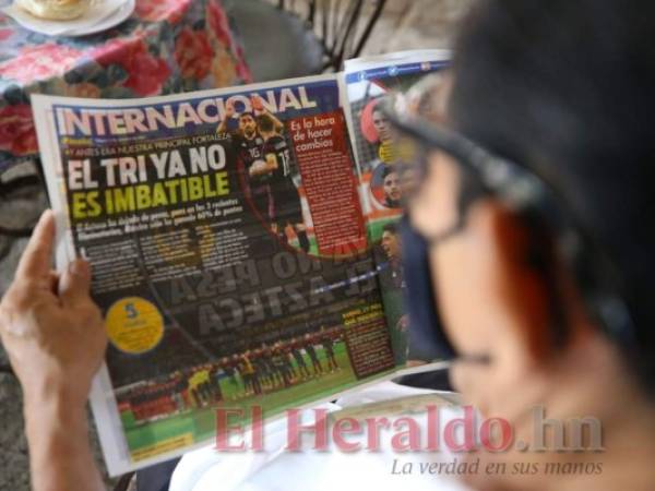 'El Azteca no pesa', 'ya no pesa', 'enemigo en Cuerna, la Selección de Honduras siente que le puede ganar al Tri!, 'ya no dan miedo', son parte de los encabezados de los diarios locales. Foto: Johny Magallanes | EL HERALDO.