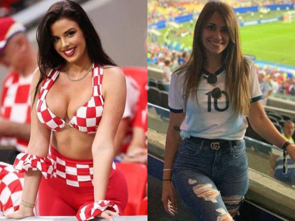 La modelo croata Ivanna Knoll y la argentina esposa de Lionel Messi, Antonela Raccuzzo, robaron miradas en el Mundial de Qatar 2022, pues ambas sorprendieron en cada partido de su selecta con increíble looks que resaltaron su belleza. A continuación las mejores fotos.