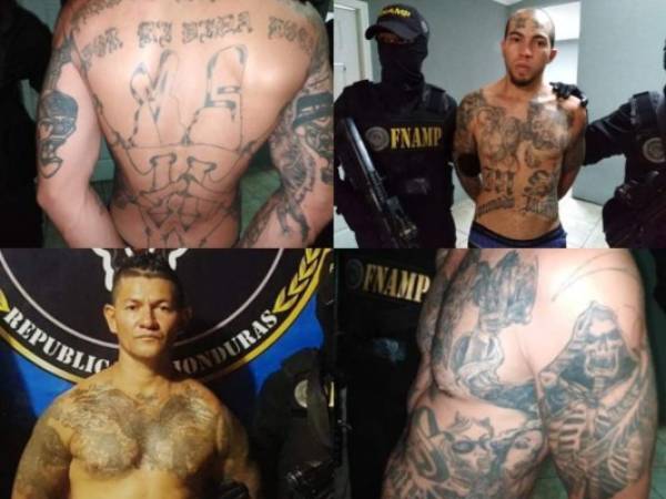 Benjamín Jeovanny Canales García (41) alias 'Mincho' y Joel Orlando Flores alias 'El Demonio', ambos cabecillas de la Mara Salvatrucha (MS-13) fueron capturados en diferentes puntos del país en el marco de la operación Morazán III. Fotos: Cortesía FNAMP.