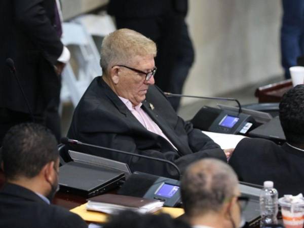 Imagen de archivo del diputado Edgardo Castro en el Congreso Nacional, tomada el 3 de agosto de 2022.