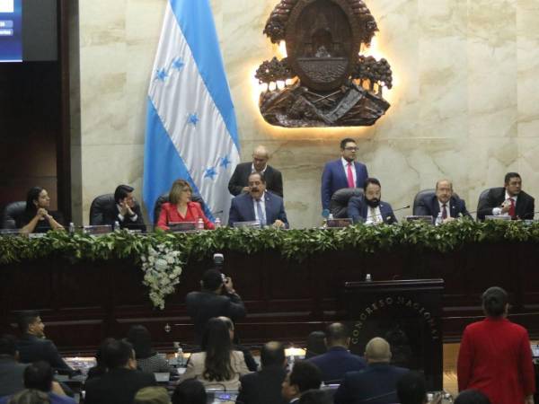 La junta directiva del Congreso Nacional de Honduras.