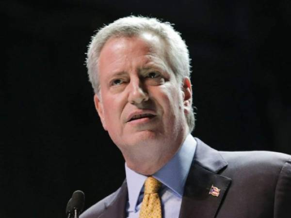 Bill de Blasio, alcalde de Nueva York. Foto AFP