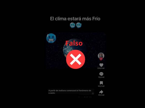 Captura de pantalla a una publicación de TikTok realizada el 13 de febrero de 2024.