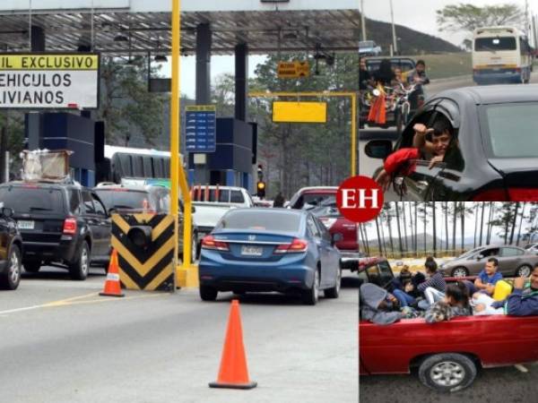 Tras una semana de diversión, muchos hondureños retornaron a sus hogares para comenzar con la rutina a partir del lunes. El frío invadió el Domingo de Resurrección y los operativos se realizaron en diversos puntos de las carreteras. Fotos: Jhony Magallanes/El Heraldo