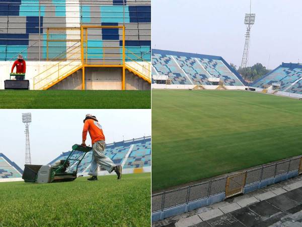 Los cambios se están notando en el estadio Morazán de San Pedro Sula que está en pleno proceso de remodelación