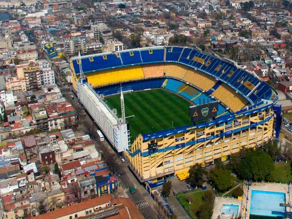 Imágenes aéreas del estadio de Boca Juniors.