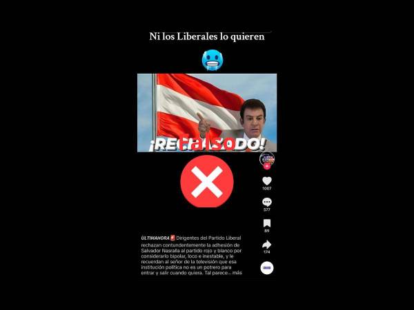 Captura de pantalla a una publicación de TikTok realizada el 24 de mayo de 2024.