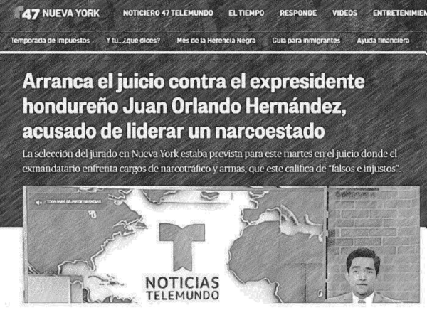 El sonado caso del expresidente hondureño Juan Orlando Hernández, pasó las barreras de los medios nacionales, extendiéndose internacionalmente. Estados Unidos, Perú, Argentina y México son unos de los países que informan el gran juicio de JOH, donde lo califican como “el juicio del siglo”.