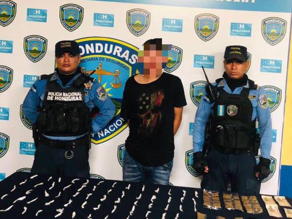 Autoridades dieron captura a un supuesto miembro de la MS-13 en posesión de droga lista para su venta.